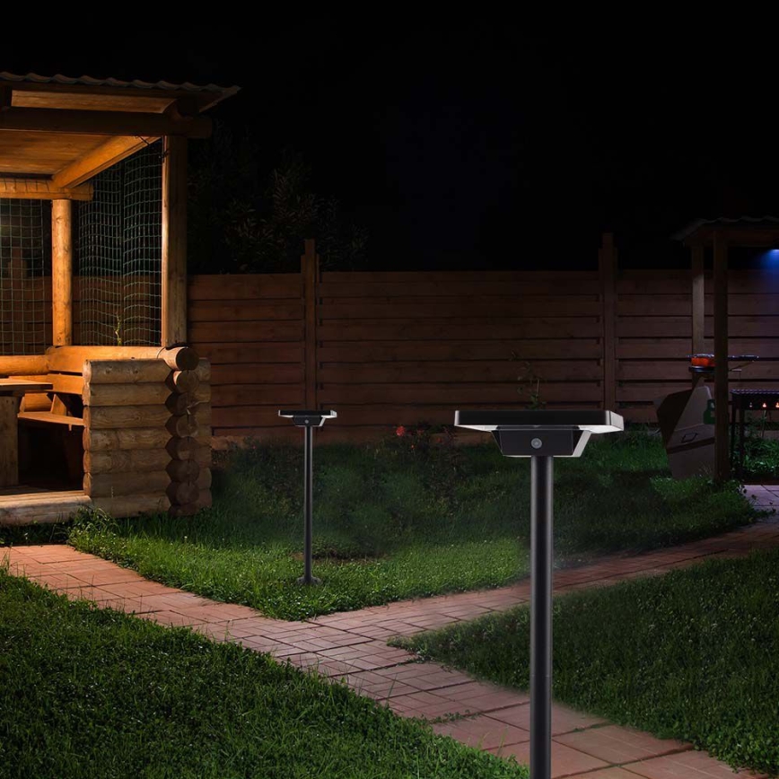 Светодиодная уличная лампа на солнечной батарее 2в1 LED/2W/3,7V IP65 3000/4000/6500K 2600 mAh