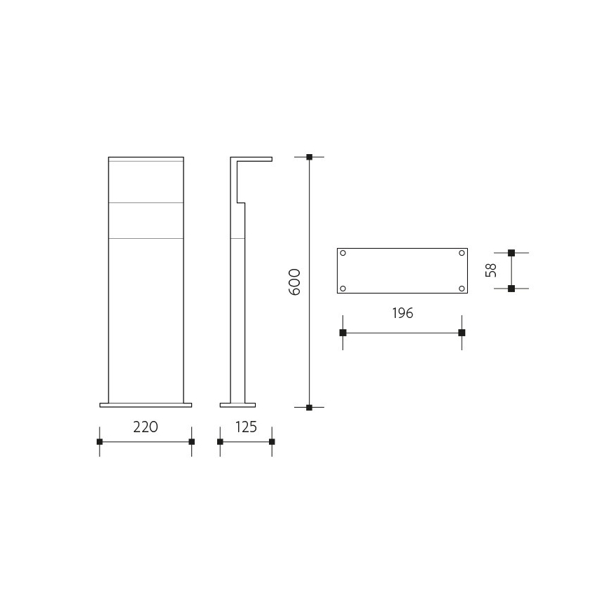 Светодиодная уличная лампа с датчиком NATURA LED/12W/230V 4000K IP54 коричневый/антрацит