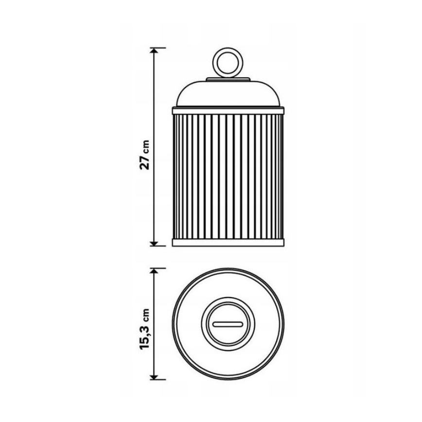 Светодиодная уличная лампа с регулированием яркости CANARI LED/2W/5V IP44