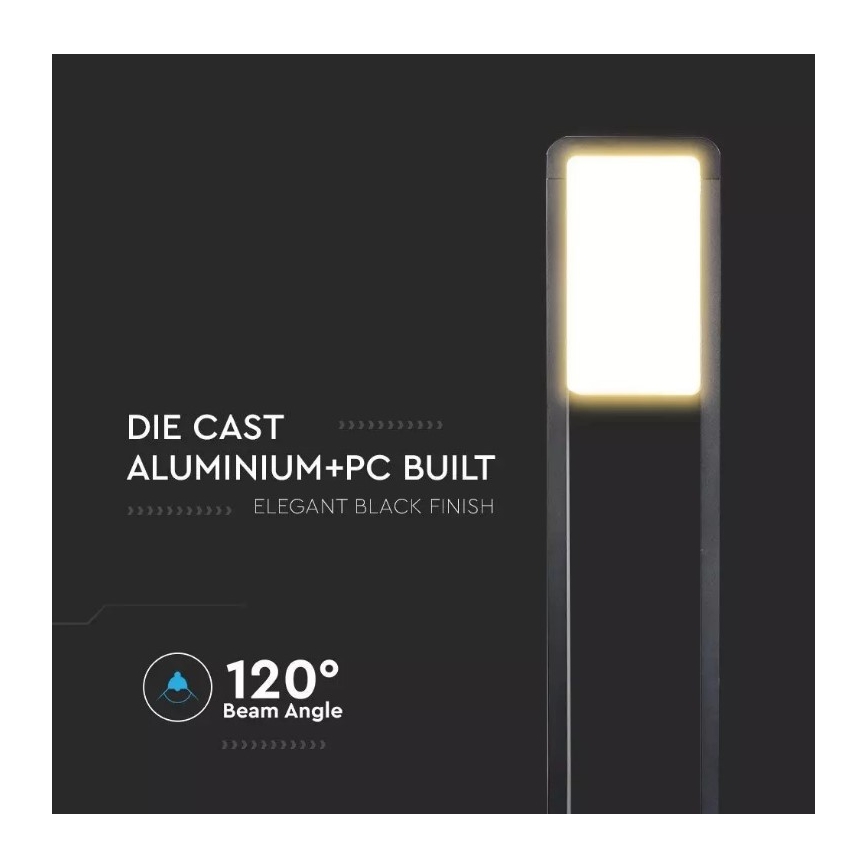 Светодиодная уличная лампа SAMSUNG CHIP LED/10W/230V 3000K IP65 черная