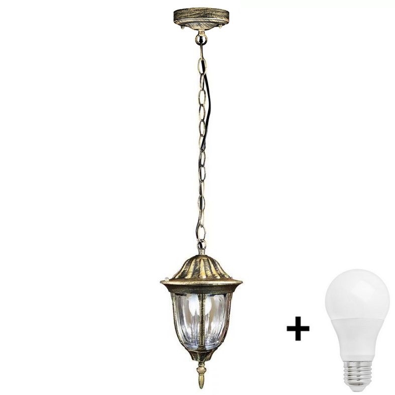 Светодиодная уличная люстра FLORENCJA 1xE27/10W/230V IP43