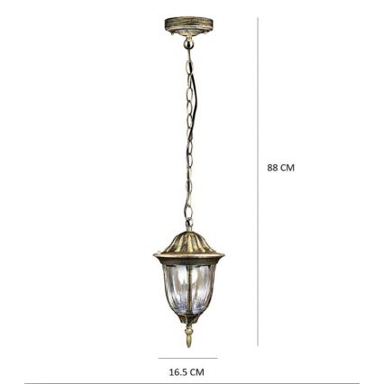 Светодиодная уличная люстра FLORENCJA 1xE27/10W/230V IP43