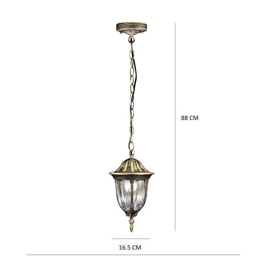 Светодиодная уличная люстра FLORENCJA 1xE27/10W/230V IP43