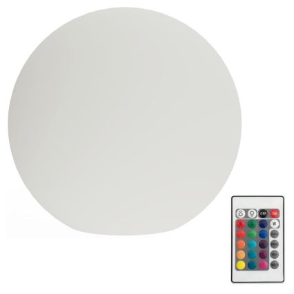 Светодиодная уличная RGB-лампа с регулированием яркости GLOBO 1xE27/8,5W/230V диаметр 60 см IP44 + дистанционное управление