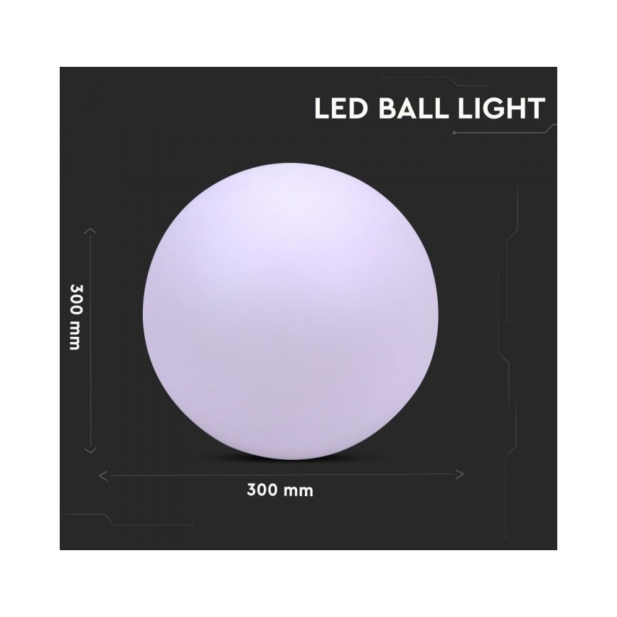 Светодиодная уличная RGB-лампа с регулированием яркости LED/1W/230V 30 см IP67