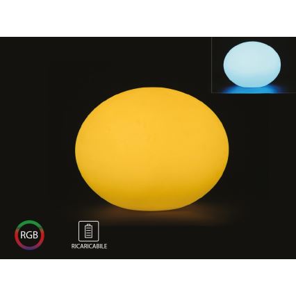 Светодиодная уличная RGB-лампа с регулированием яркости LED/1W/5V 1000 mAh 20 см IP67 + дистанционное управление