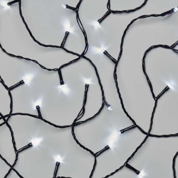 Светодиодная уличная рождественская гирлянда 100xLED/10 м IP44 холодный белый