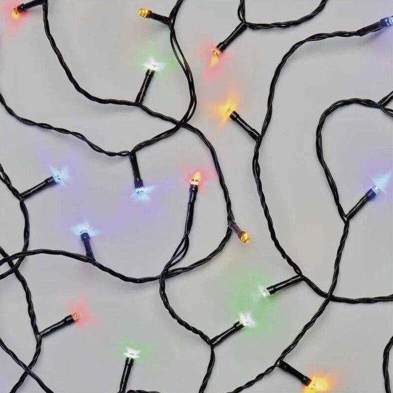 Светодиодная уличная рождественская гирлянда 100xLED/10 м IP44 цветной