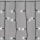 Светодиодная уличная рождественская гирлянда 100xLED/1x2 м IP44 холодный белый