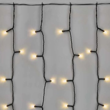 Светодиодная уличная рождественская гирлянда 100xLED/1x2 м IP44 теплый белый