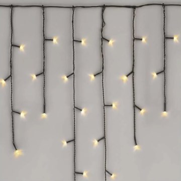 Светодиодная уличная рождественская гирлянда 100xLED/2,5x0,9 м IP44 теплый белый