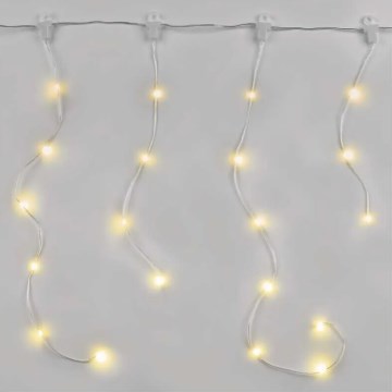 Светодиодная уличная рождественская гирлянда 100xLED/8 функции 7,9x0,7 м IP44 теплый белый