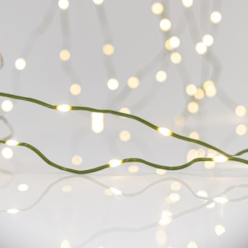 Светодиодная уличная рождественская гирлянда LINE 700xLED/8 функции 40 м IP44 теплый белый