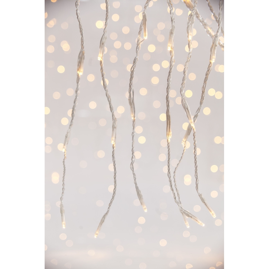 Светодиодная уличная рождественская гирлянда-водопад CURTAIN 360xLED/3,6W/230V 2x2 м IP44 теплый белый