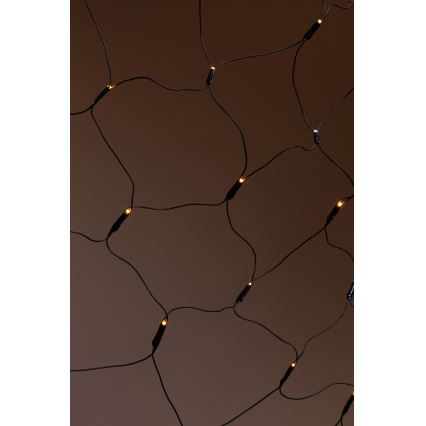 Светодиодная уличная рождественская гирлянда-водопад NET 240xLED/7,2W/230V 1,5x2 м IP44 теплый белый