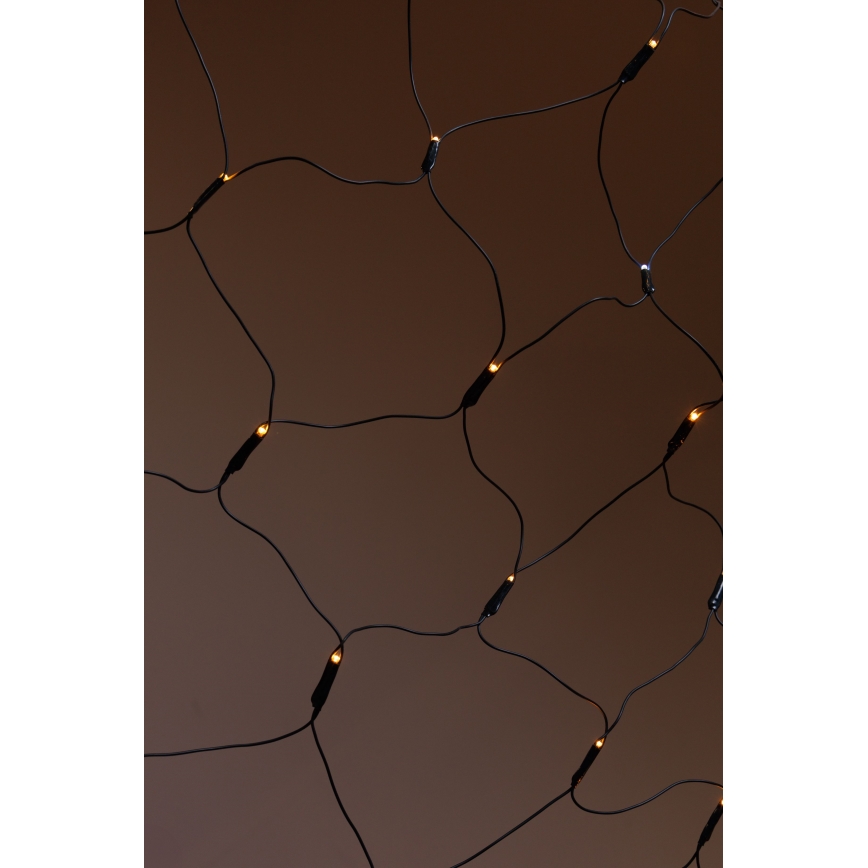 Светодиодная уличная рождественская гирлянда-водопад NET 240xLED/7,2W/230V 1,5x2 м IP44 теплый белый