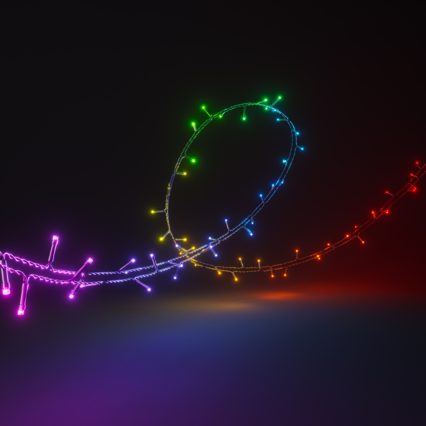 Nanoleaf - Светодиодная уличная рождественская RGBW-гирлянда ESSENTIALS 250xLED 2x10 м 2700-6500K Wi-Fi IP44