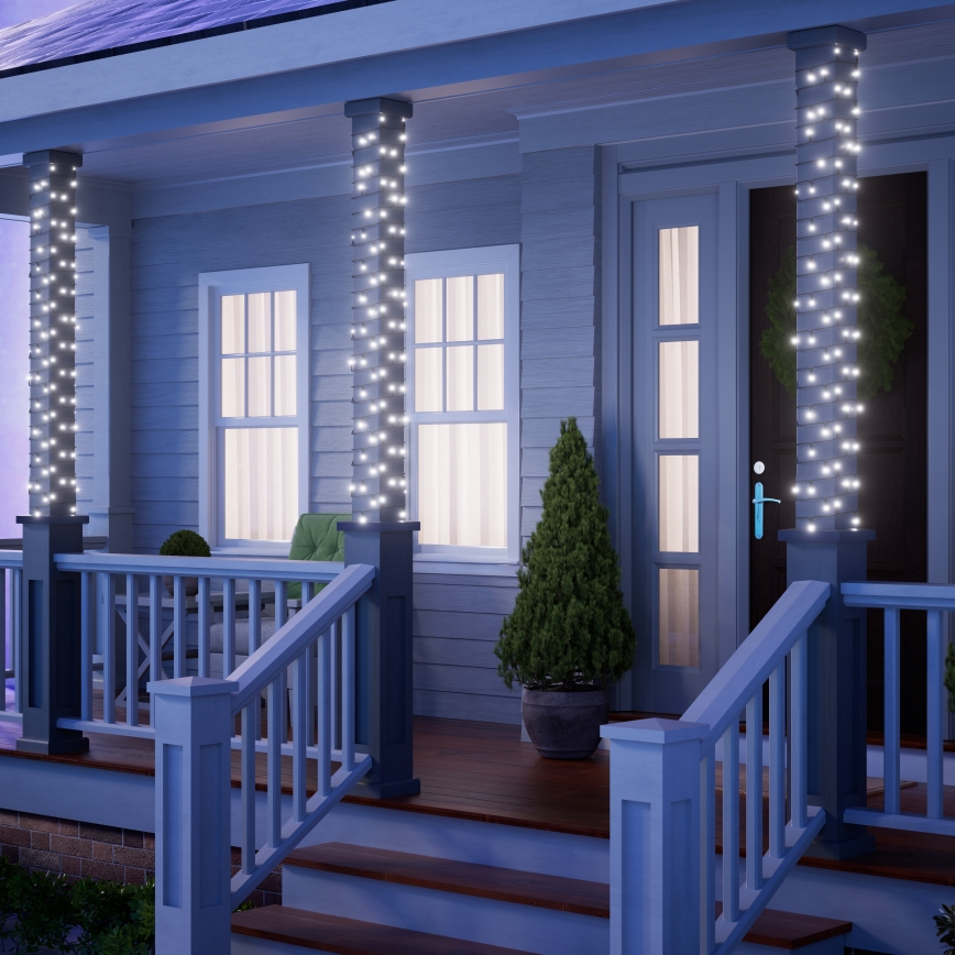 Nanoleaf - Светодиодная уличная рождественская RGBW-гирлянда ESSENTIALS 250xLED 2x10 м 2700-6500K Wi-Fi IP44