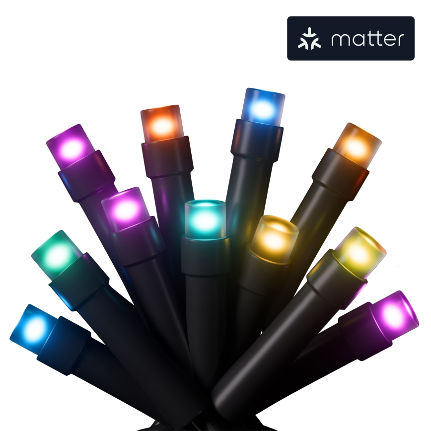 Nanoleaf - Светодиодная уличная рождественская RGBW-гирлянда ESSENTIALS 250xLED 2x10 м 2700-6500K Wi-Fi IP44