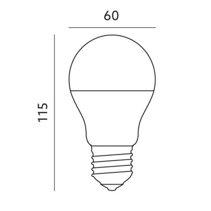Светодиодная умная RGB-лампочка с регулированием яркости E27/9,5W/230V 2700-6500K Wi-Fi Tuya