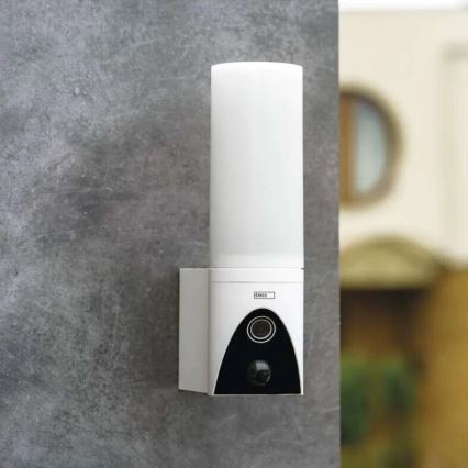 Светодиодная умная уличная камера со светильником GoSmart LED/12W/230V IP65 Wi-Fi Tuya белый