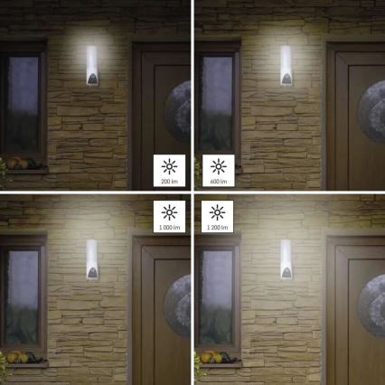 Светодиодная умная уличная камера со светильником GoSmart LED/12W/230V IP65 Wi-Fi Tuya белый