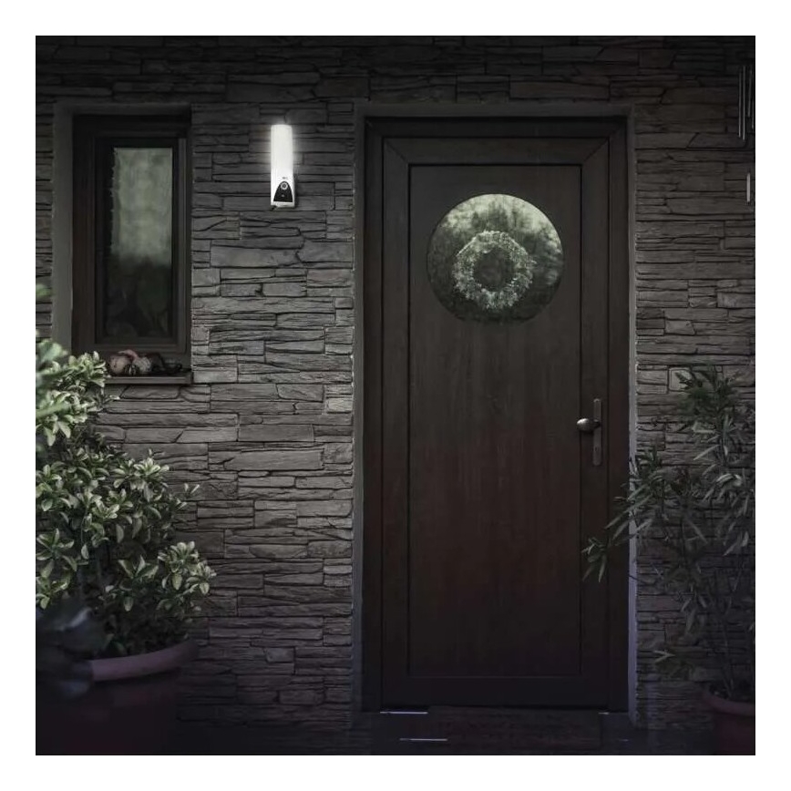 Светодиодная умная уличная камера со светильником GoSmart LED/12W/230V IP65 Wi-Fi Tuya белый