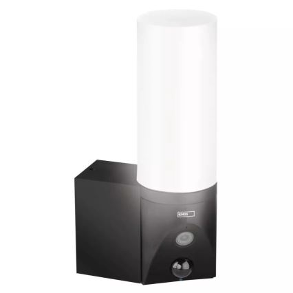 Светодиодная умная уличная камера со светильником GoSmart LED/12W/230V 3200K IP65 Wi-Fi Tuya черный