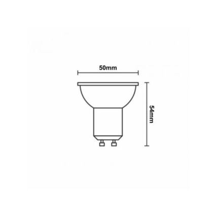 Светодиодная керамическая лампочка GU10/9,5W/230V 4000K