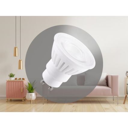 Светодиодная керамическая лампочка GU10/9,5W/230V 4000K