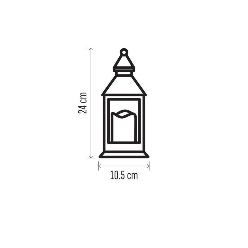 Светодиодное новогоднее украшение LED/3xAAA, белое