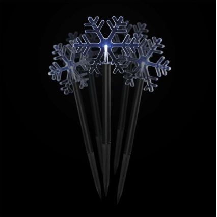Светодиодное рождественское уличное украшение 5xLED/3xAA IP44 снежинки