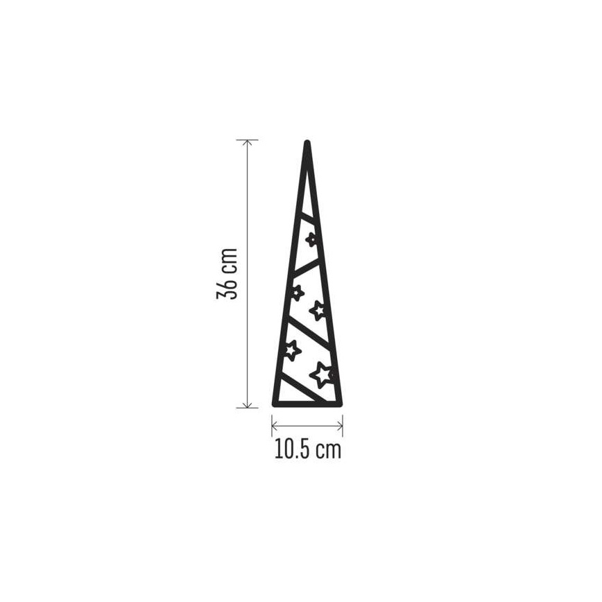 Светодиодное рождественское украшение 8xLED/2xAA