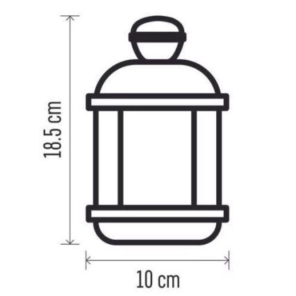 Светодиодное рождественское украшение LED/1xCR2032 теплый белый