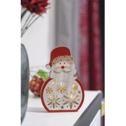 Светодиодное рождественское украшение LED/2xAAA Santa