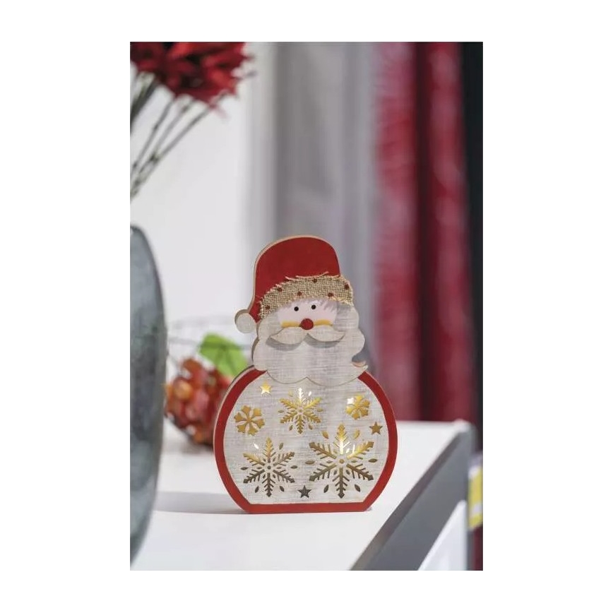 Светодиодное рождественское украшение LED/2xAAA Santa