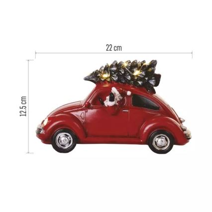 Светодиодное рождественское украшение LED/3xAA автомобиль