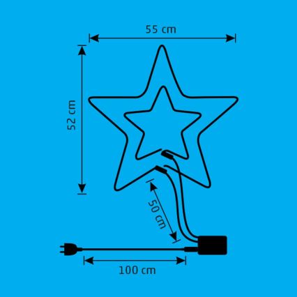 Светодиодное уличное рождественское украшение LED/26W/230V IP44
