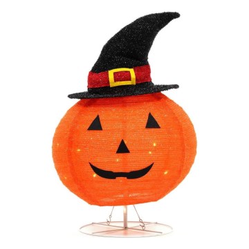 Светодиодное уличное украшение HALLOWEEN LED/3xAA/теплый белый IP44 тыква