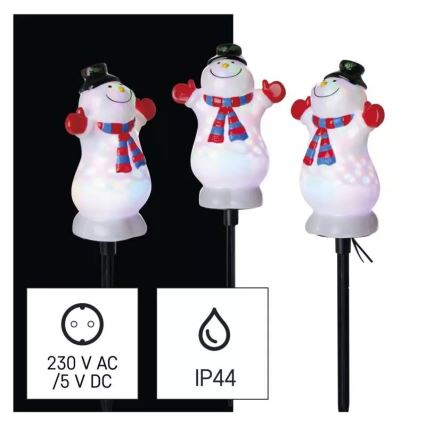 Светодиодное уличное рождественское RGB-украшение LED/5W/5/230V IP44