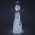 Светодиодное уличное рождественское украшение LED/3,6W/230V/холодный белый 124 см IP44 снеговик