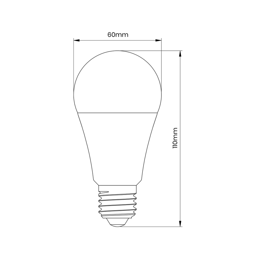 Светодиодные лампочки с датчиком освещенности A60 E27/9W/230V 3000K