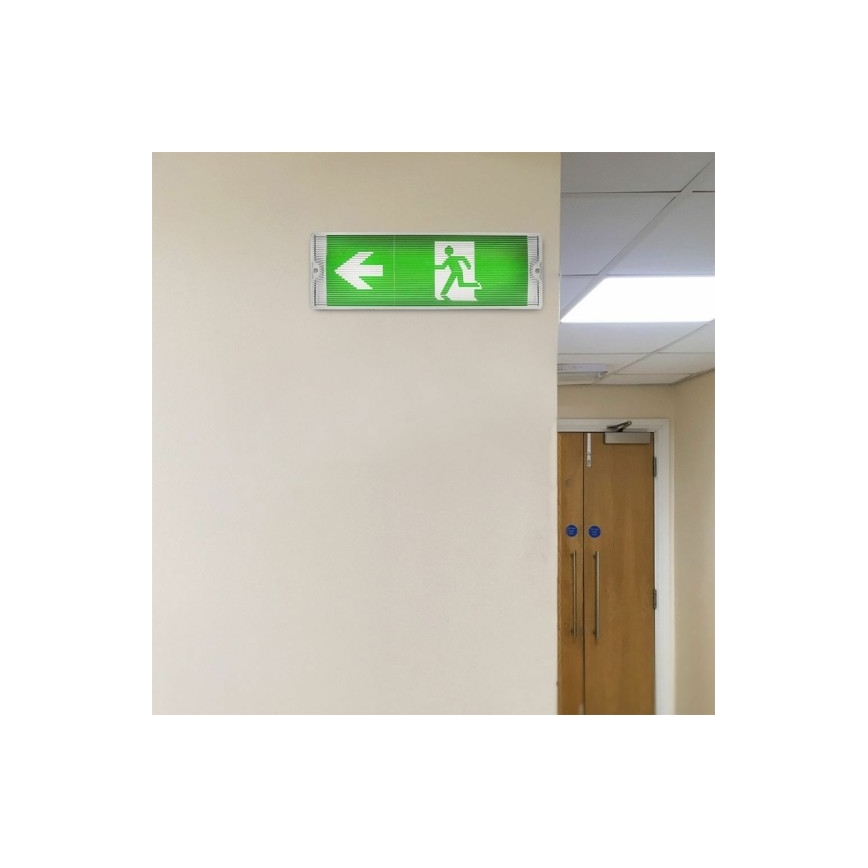 Светодиодный аварийный светильник EMERGENCY EXIT LED/3W/230V 6400K IP65