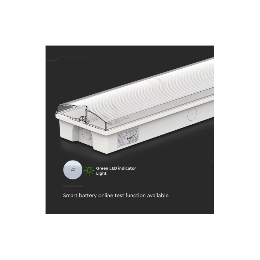 Светодиодный аварийный светильник EMERGENCY EXIT LED/3W/230V 6400K IP65