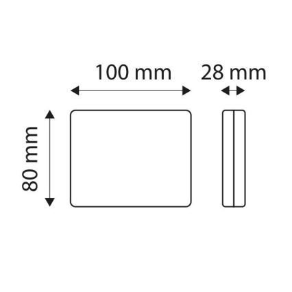 Светодиодный автомобильный задний фонарь SINGLE LED/1W/12V IP67 серебристый