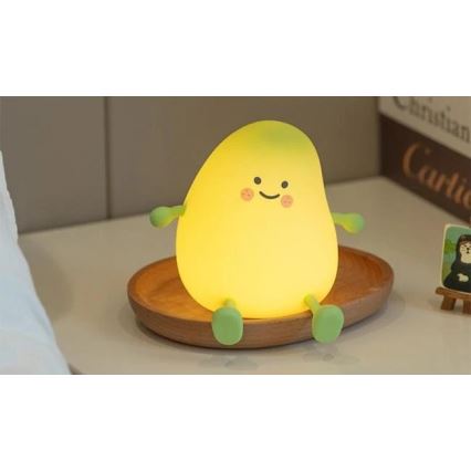 Светодиодный аккумуляторный детский ночник с регулированием яркости LED/1W/5V 3000K 800 mAh манго