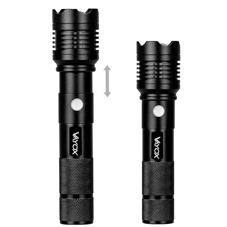 Светодиодный аккумуляторный фонарь LED/10W/5V IPX4 800 блестящий 1200 mAh