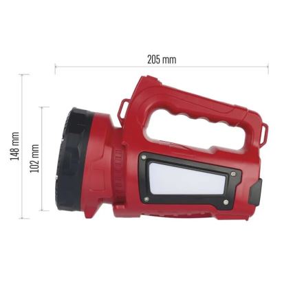 Светодиодный аккумуляторный фонарь LED/3,7V IP44 1000 лм 15000mAh