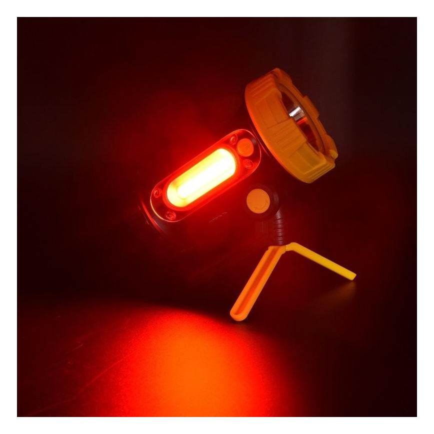 Светодиодный аккумуляторный фонарь LED/5W/4000mAh + LED/3W