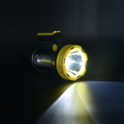 Светодиодный аккумуляторный фонарь LED/5W/4000mAh + LED/3W